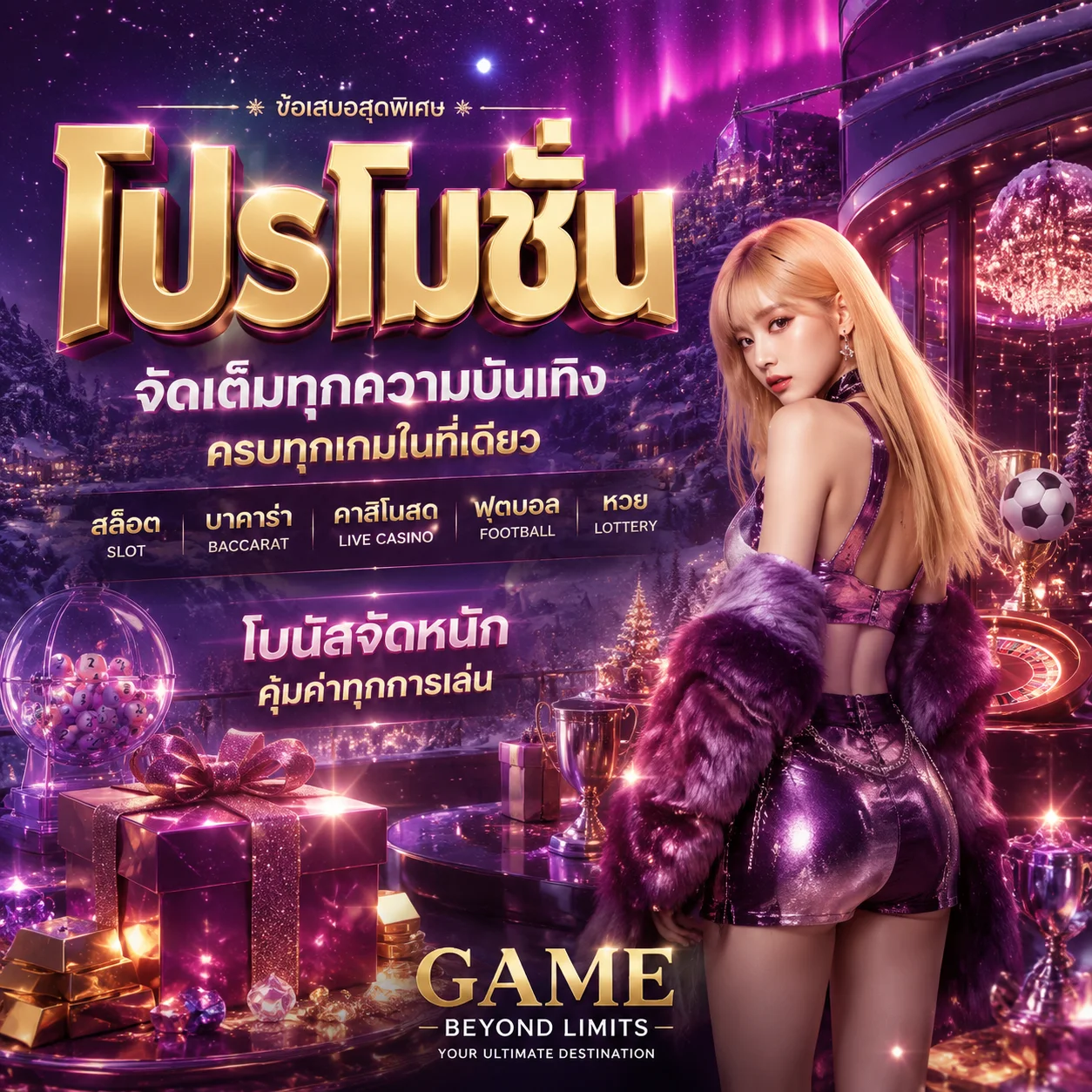 แบนเนอร์คาสิโนสด WILD168 บาคาร่าถ่ายทอดสด